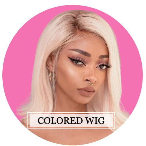 High Quality Colored Hair Lace Front Wigs Cheap Human Hair Wigs For