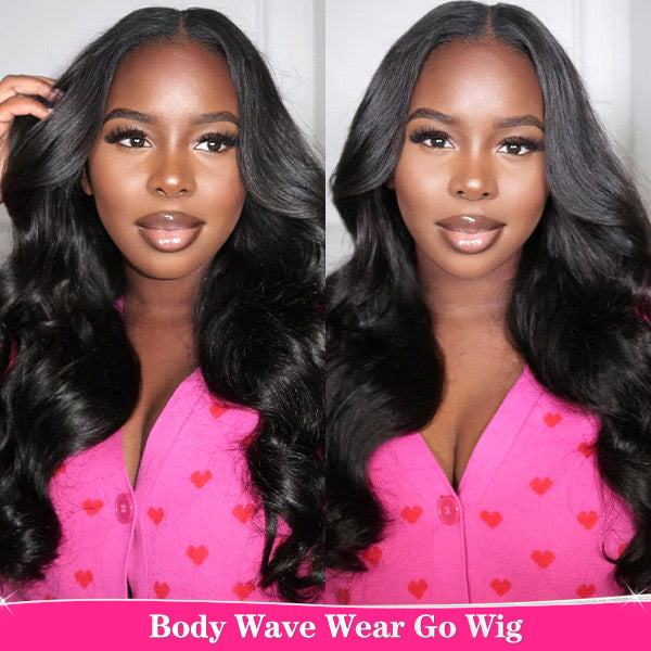 Invisible HD Lace Body Wave Glueless Human Hair Wig Lace Pre Cut Wear And Go Wigs - reshine