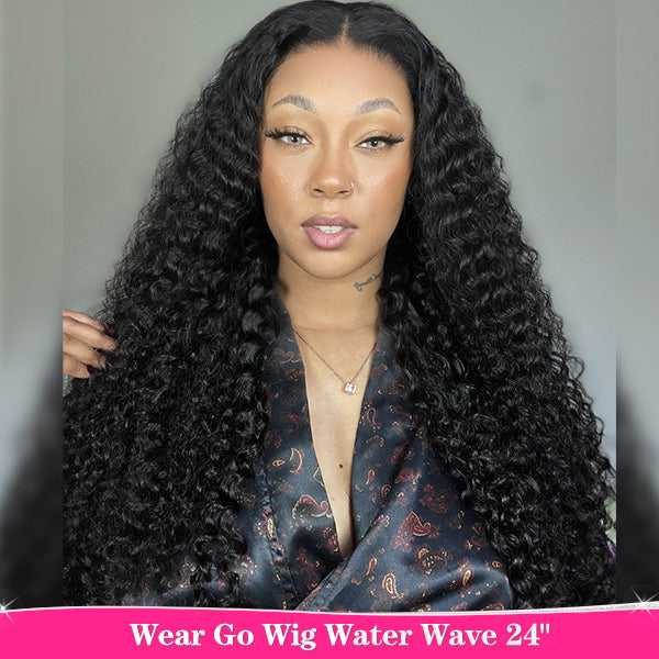 Queenleora Same Water Curly Hair Wear And Go Wigs 180% Density Glueless HD Lace Ready To Wear Wigs - reshine