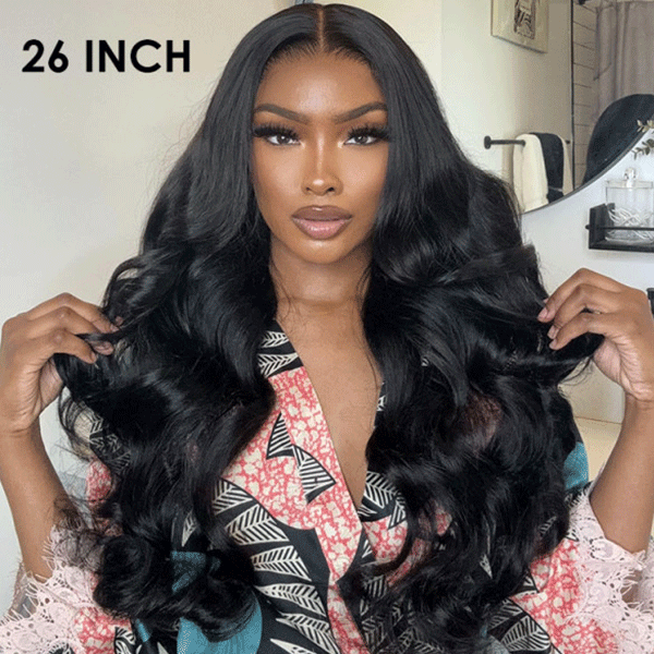 Bleached Knots Body Wave Human Hair Wigs Pre Cut 7x5 HD Lace Glueless Wear Go Wigs - reshine
