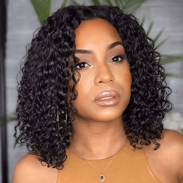 Lynee Recommend Short Bob Deep Wave Glueless Wear Go Wigs 4x6 Pre-cut HD Lace Closure Wigs - reshine