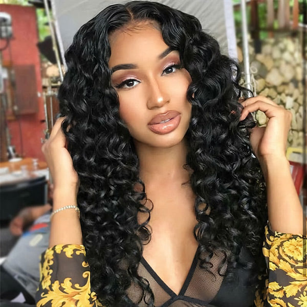 Wand Curls Wear Go Glueless Human Hair Wigs 4x6 Pre-cut HD Lace Wig - reshine