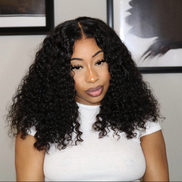 Water Wave Hair Wear Go Wigs Short Bob Hair HD Lace Wigs Glueless Ready To Wear Wig - reshine