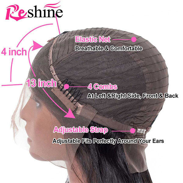 13x4 lace front wigs cap