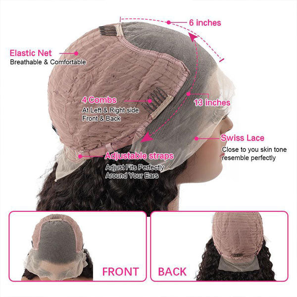 lace front wigs loose deep wave hair