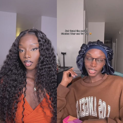 Maaguiie Same Water Wave Wear Go Wigs Glueless Ready To Wear Human Hair Wigs