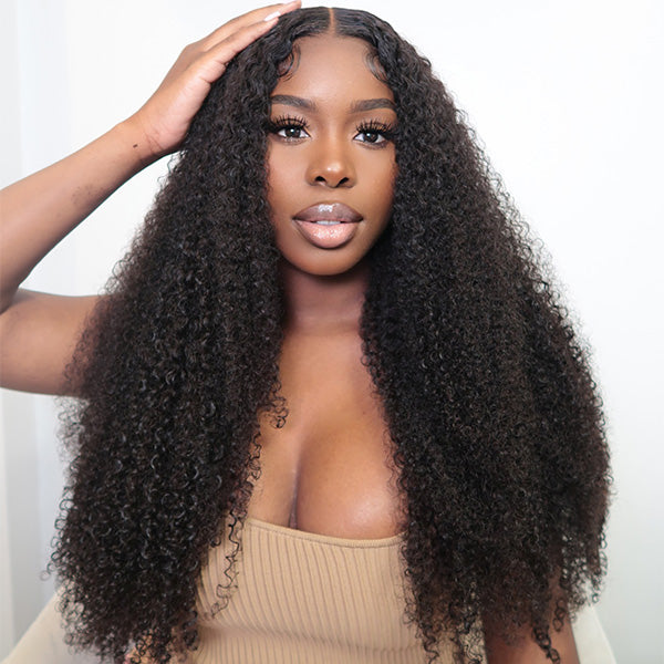 coily curly human hair wigs