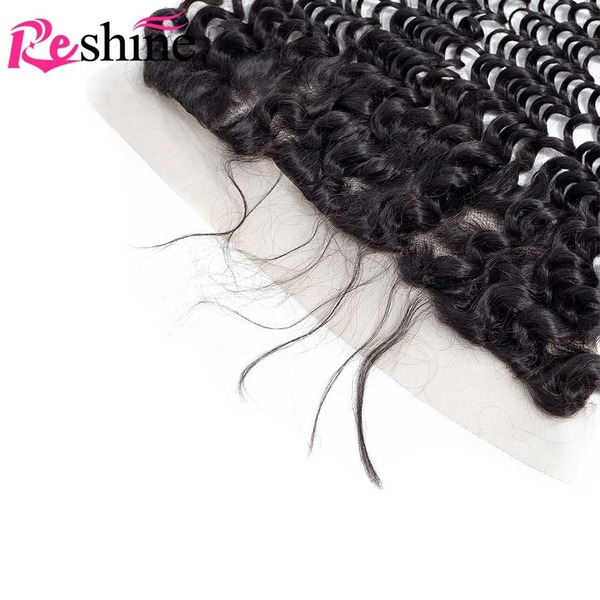 Reshine Hair Water Wave Bundle With Frontal Affordable 13x4 Frontal Closure With Bundles - reshine