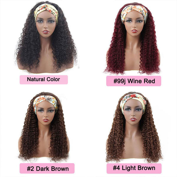 best headband wig water wave human hair wigs