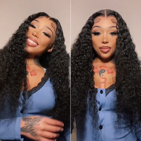 kslime66 Recommend Water Wave Wigs 26Inch Glueless Wear Go Wigs Pre-Cut HD Lace Wig - reshine