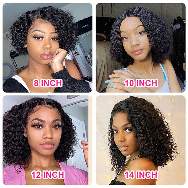 short human hair wigs kinky curly bob wig