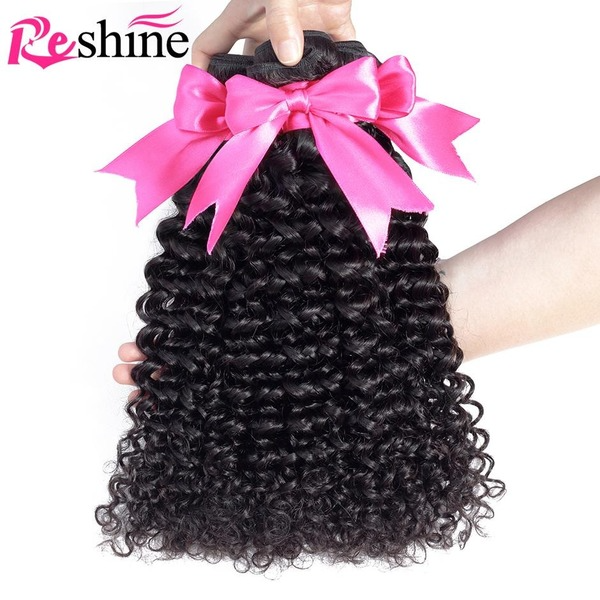 Reshine Hair Water Wave Human Hair Bundles With Closure Brazilian Peruvian Malaysian Hair - reshine