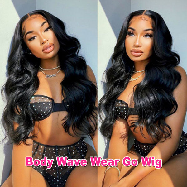 Invisible HD Lace Body Wave Glueless Human Hair Wig Lace Pre Cut Wear And Go Wigs - reshine