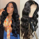 body wave lace front wigs for black women
