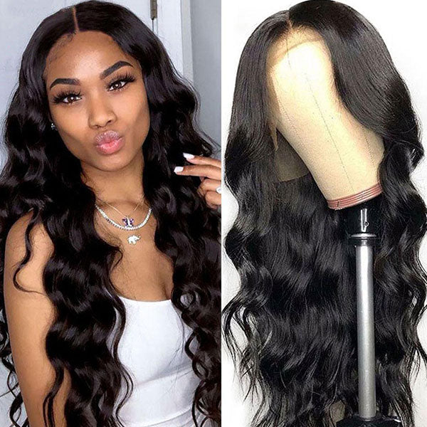 cheap body wave human hair wigs for women