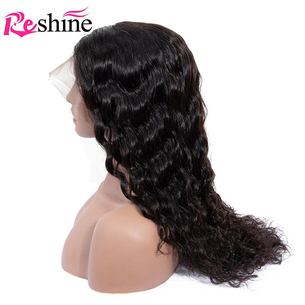 natural black wig loose deep wave hair