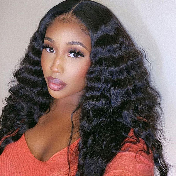 cheap human hair wigs loose deep wave hair