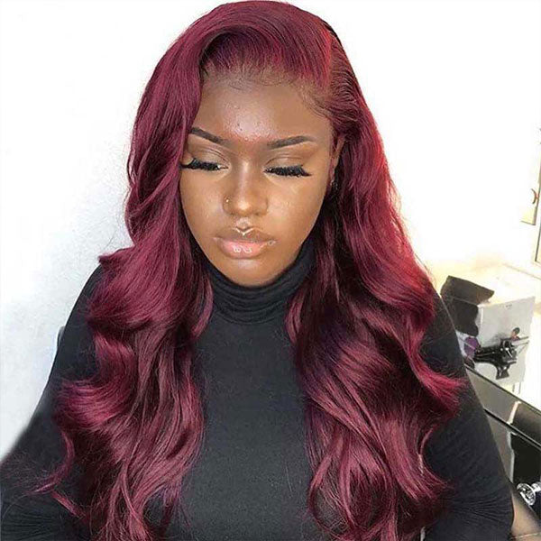 colored wigs body wave human hair wigs