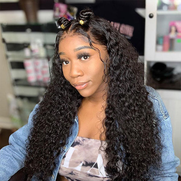 water wave lace front wigs