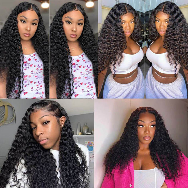 reshine hair deep wave virgin human hair wigs for women