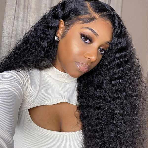 reshine hair deep wave human hair wigs for black women free shipping no tangle