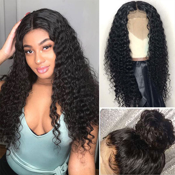 deep curly hair full lace human hair wigs