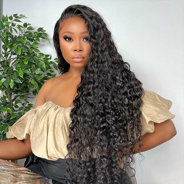 Deep Wave hd lace wigs curly hair lace front wigs for sale
