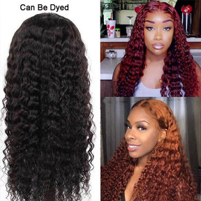 deep wave human hair wigs can be dyed