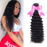 Malaysian Curly Weave Human Hair Bundles 10-26 Inch Deep Wave Bundles 100g/pc - reshine