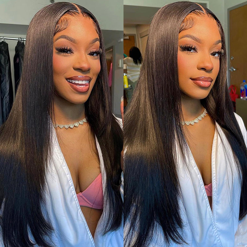 ReshineHair Pre Cut HD Lace Wear Go Glueless Wig 13x4 Lace Front Human Hair Wigs - reshine