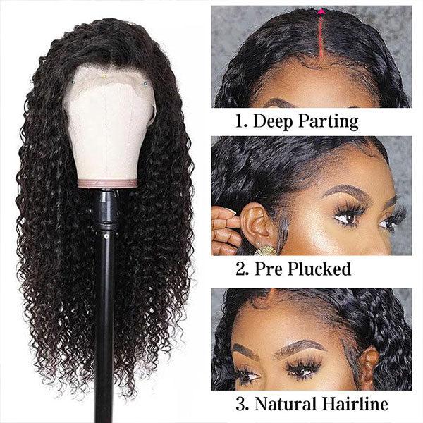 reshine hair water wave hair human hair wigs hd lace front wigs deep part