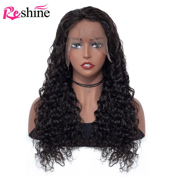 full lace human hair wigs water wave hair