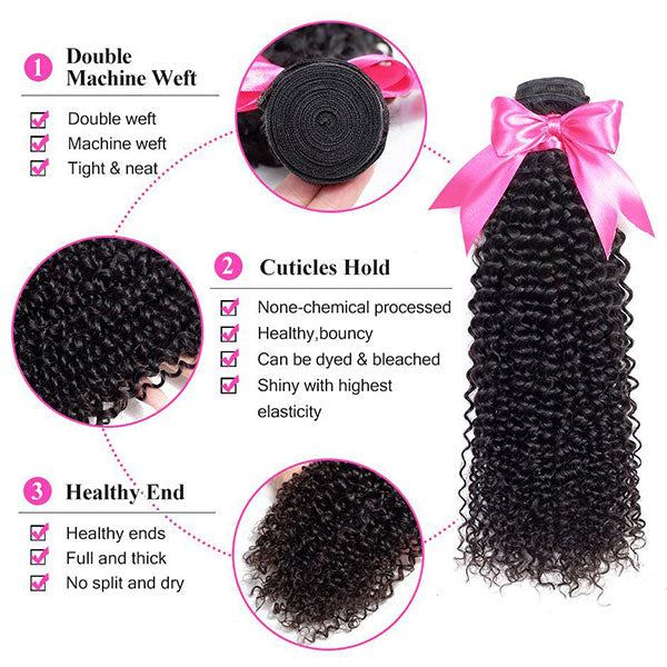 kinky curly hair bundles