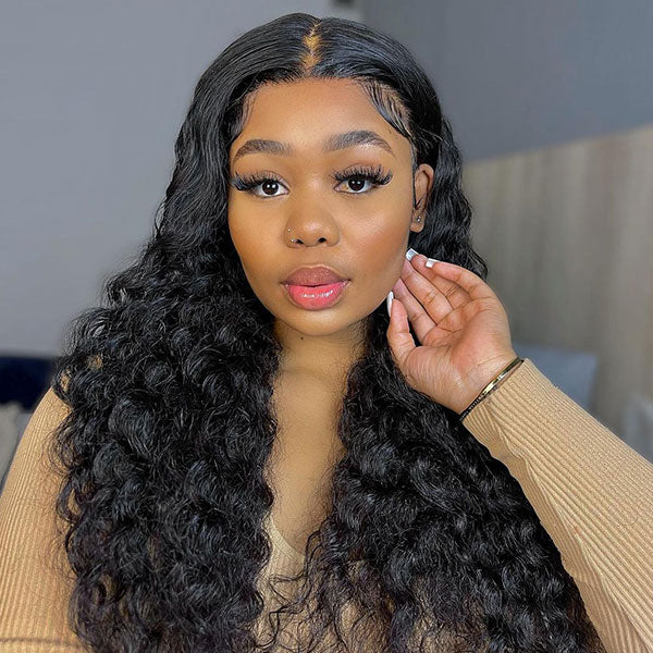 Cheap Loose Deep Wave Glueless Wear Go Wigs 4x6 HD Lace Closure Wigs - reshine