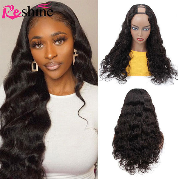 loose deep wave u part wig