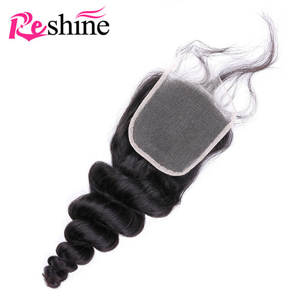 loose wave human hair closure free part