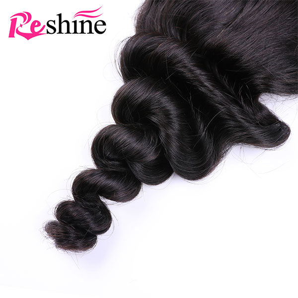 loose wave human hair closures