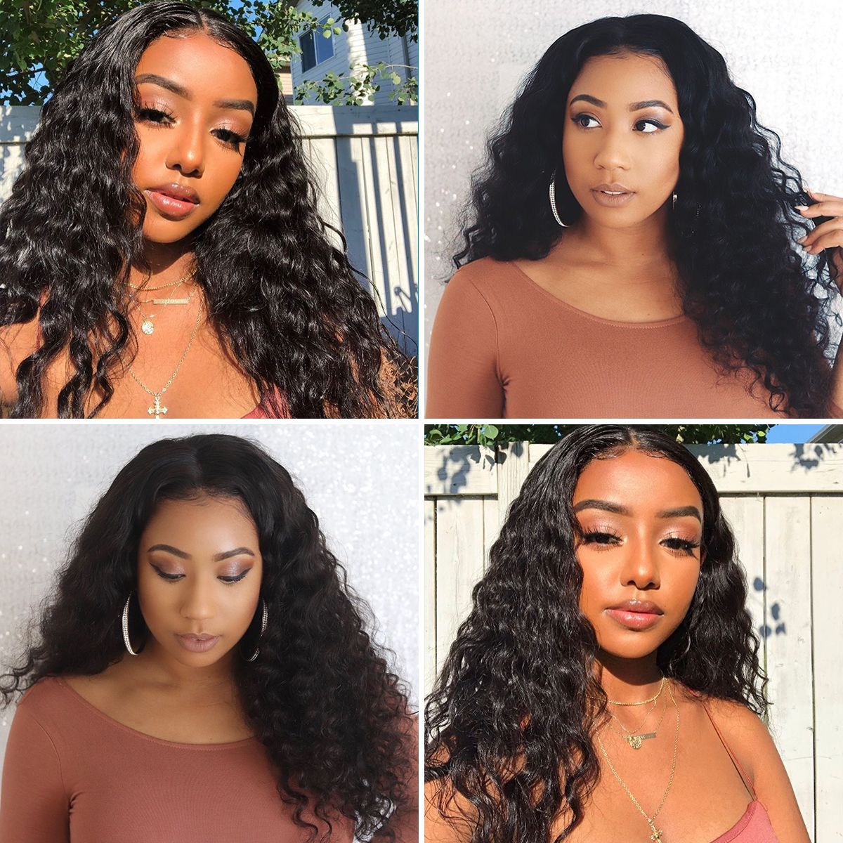 360 Lace Frontal Wig Loose Deep Wave Wig Virgin Human Hair 360 Lace Wig - reshine