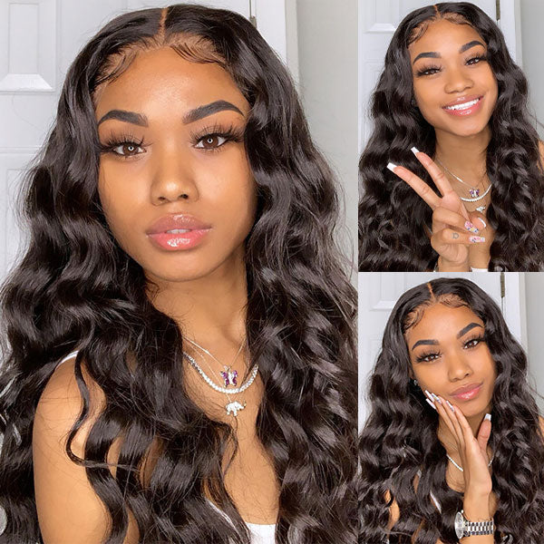 loose deep wave hairstyle
