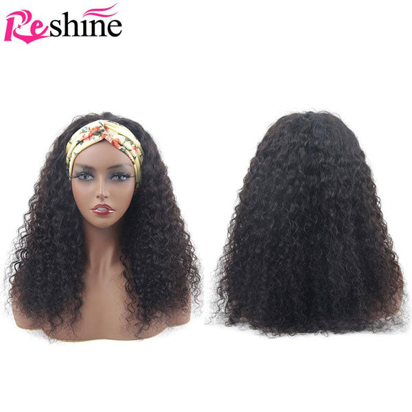 water wave hair human hair wigs head band wig