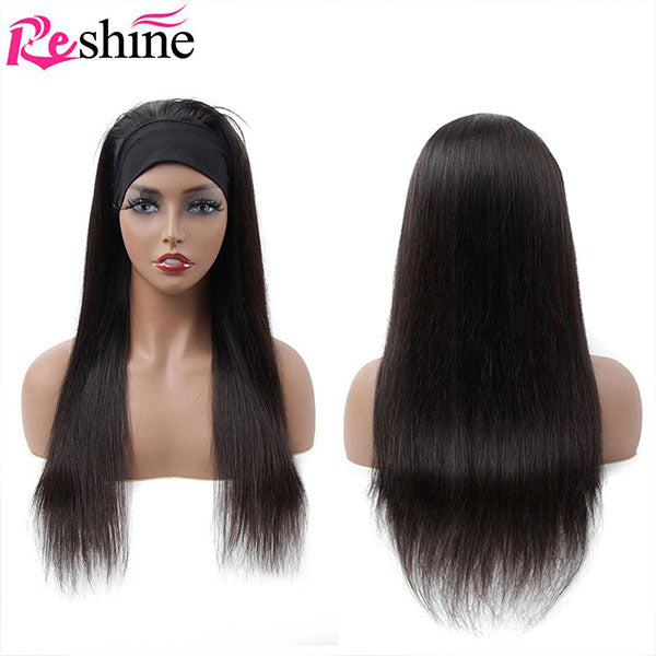 straight hair headband wig