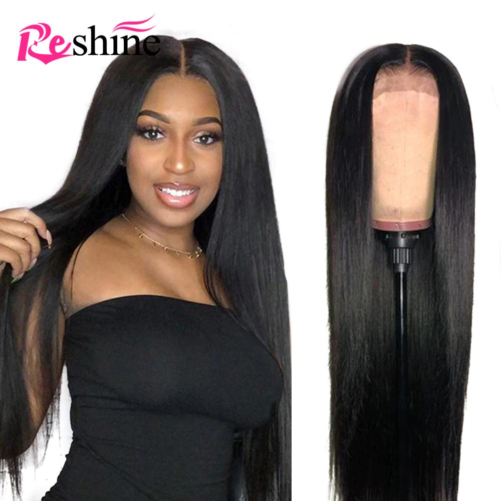 360 Lace Frontal Human Hair Wigs 8-24 Inch Straight Human Hair Wig Natural Color - reshine