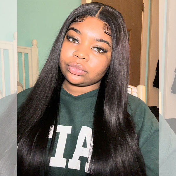 Theprettymayaa1 Recommend Straight Glueless Wear Go Wigs 4x6 Lace Closure Human Hair Wigs - reshine