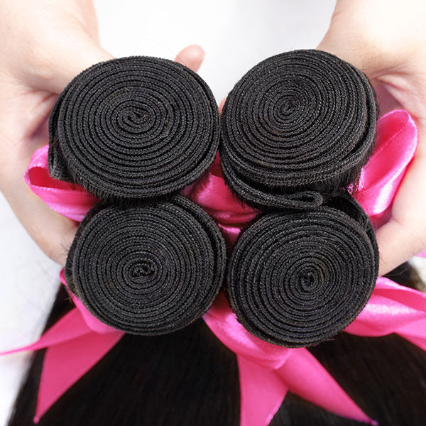 virgin straight human hair bundles