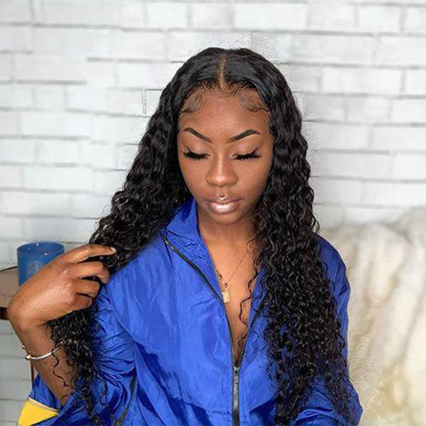 water wave lace front wigs