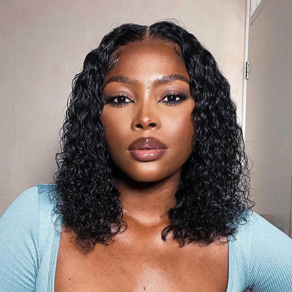 Reshine Hair Water Wave Bob Wig 8-16 Inches Premium Short Curly Human Hair Wigs - reshine