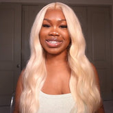 613 Honey Blonde Body Wave Wear Go Wigs Ready To Wear Glueless Wigs Pre-cut Lace - reshine
