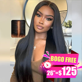 【BOGO] Reshine Straight Human Hair Wigs 13x4 Lace Front Wigs