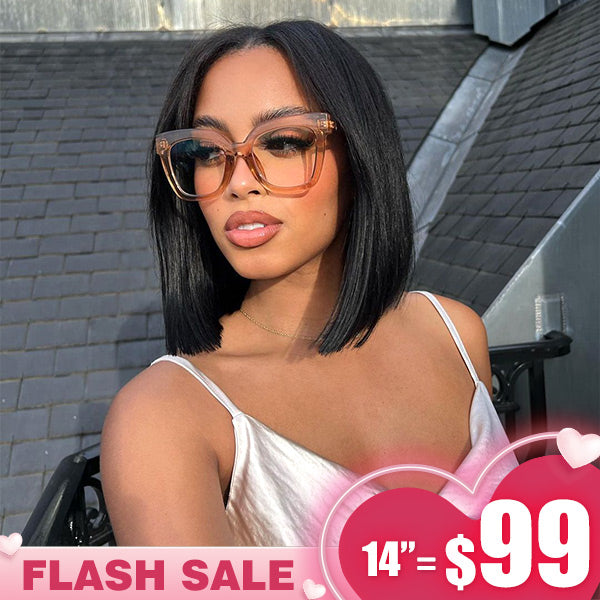 [Valentine's day] Lace Pre-cut Glueless Wear Go Wigs Straight Hair 4x6 HD Lace Wigs 180% Density - reshine