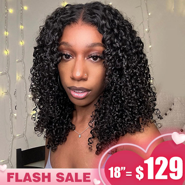 [Valentine's day] Kinky Curly Wear Go Wigs 180% Density Pre-cut 4x6 HD Lace Glueless Wigs - reshine